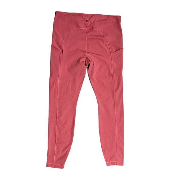 Athleta Leggings Women’s L Pink Ultimate Stash Pocket Tight Pockets 26” Crop - Picture 10 of 14
